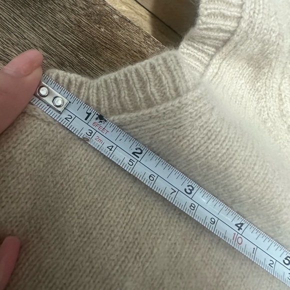 Madewell x DONNI Cashmere Merino Sweater vest in crop top cream size Small NWOT - Picture 8 of 8